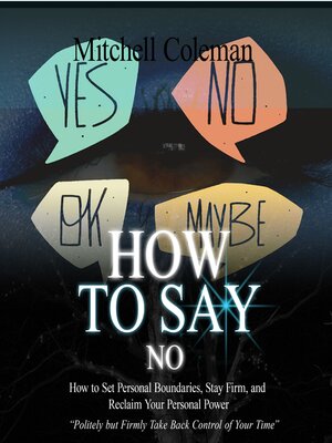 cover image of How to Say No